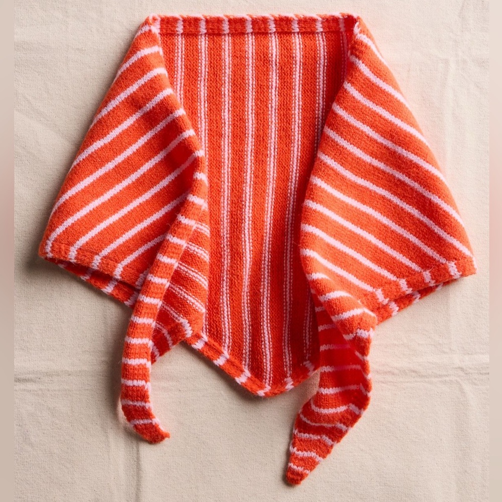 NWT FP Essential Triangle Striped Scarf in Malibu Fall